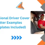 Professional Driver Cover Letter Examples for 2025 with templates and a smiling driver in a van