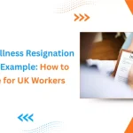 A guide for UK workers featuring a Due to Illness Resignation Letter Example and doctor’s visit
