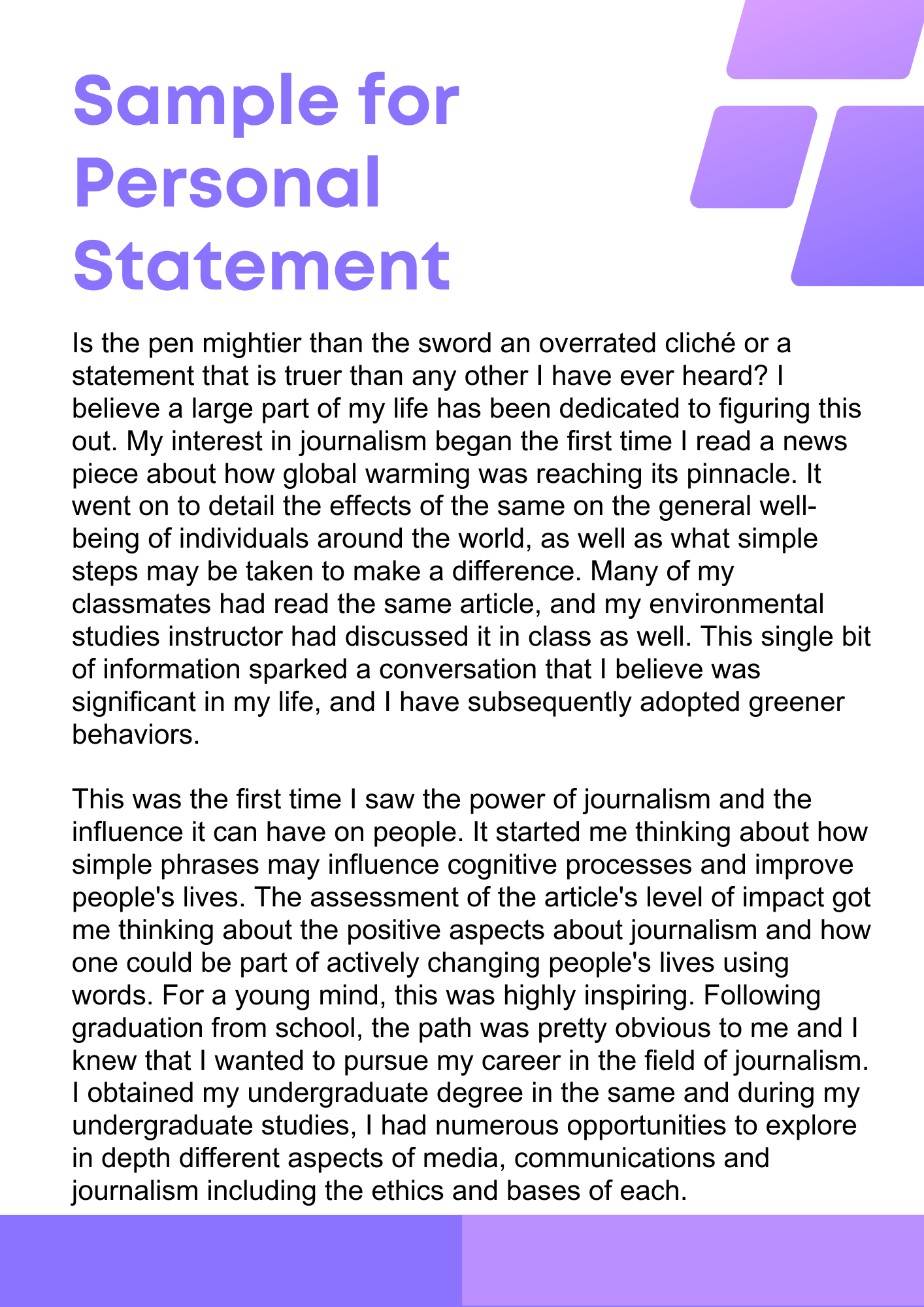 Supporting Statement Example Complete Writing Tips