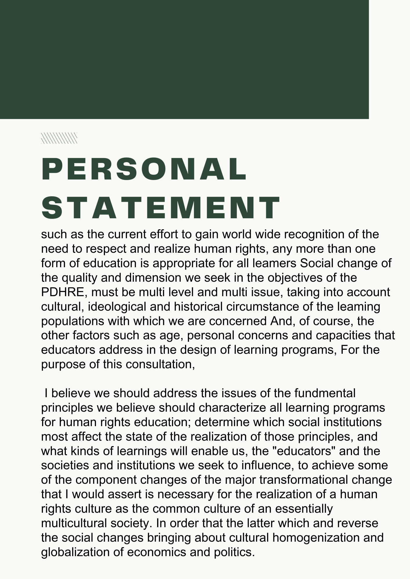 Supporting Statement Example Complete Writing Tips