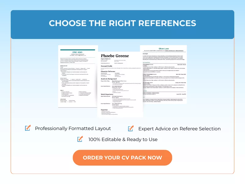 CHOOSE THE RIGHT REFERENCES