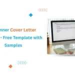 banner image with text Beginner Cover Letter Format - Free Template with Samples