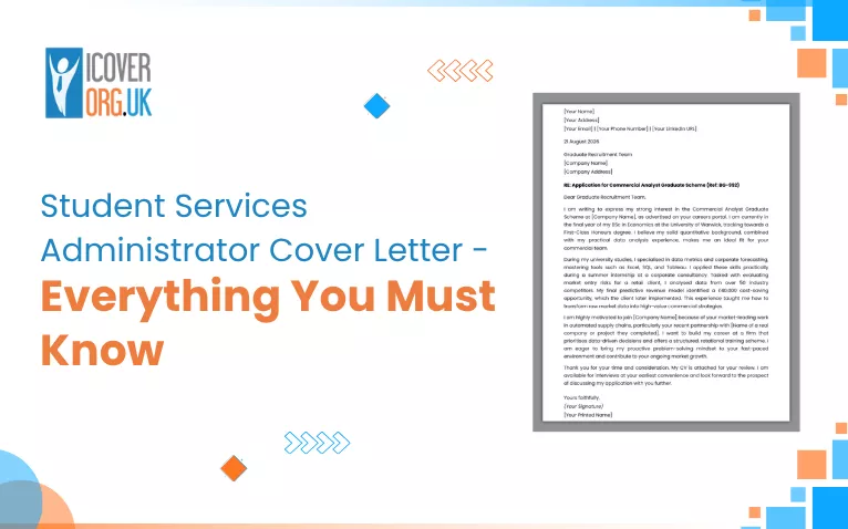 A one-stop student services administrator cover letter guide that aligns with the UK job market.