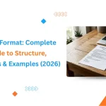 A banner image with topic text: UK CV Format: Complete Guide to Structure, Sections & Examples (2026)