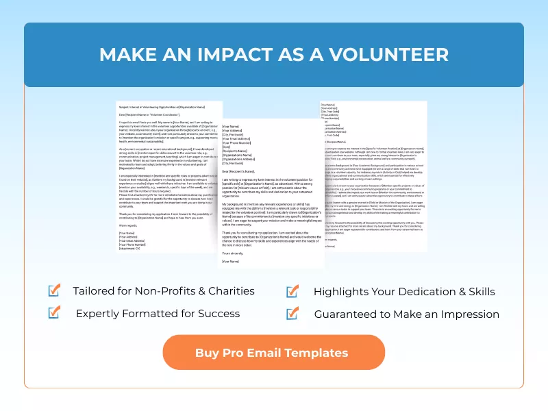 MAKE AN IMPACT AS A VOLUNTEER