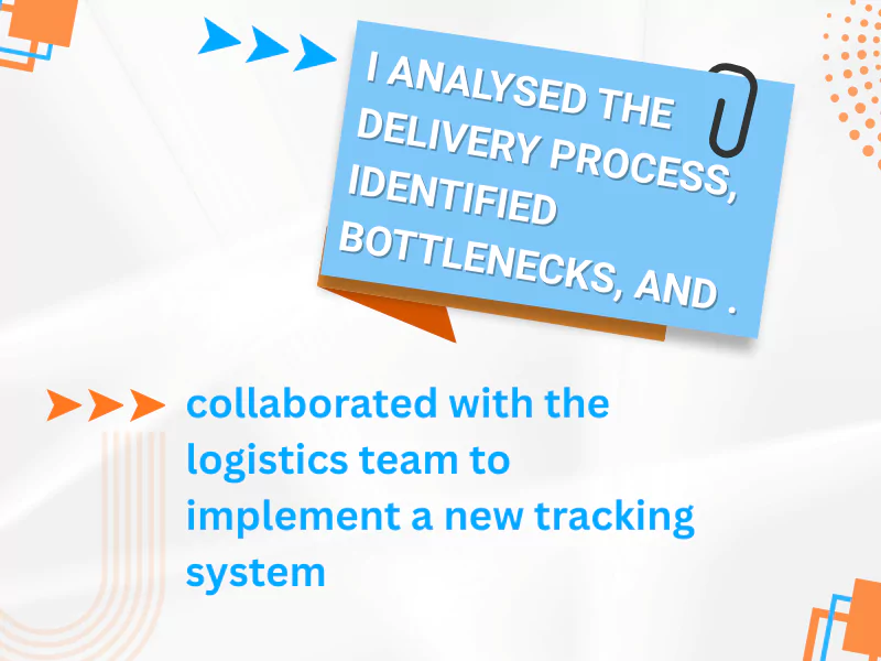 Analysing delivery processes with CAR technique in interviews to improve performance and solutions