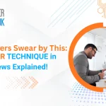Recruiter explaining the CAR technique in interviews, enhancing interview performance with clear examples