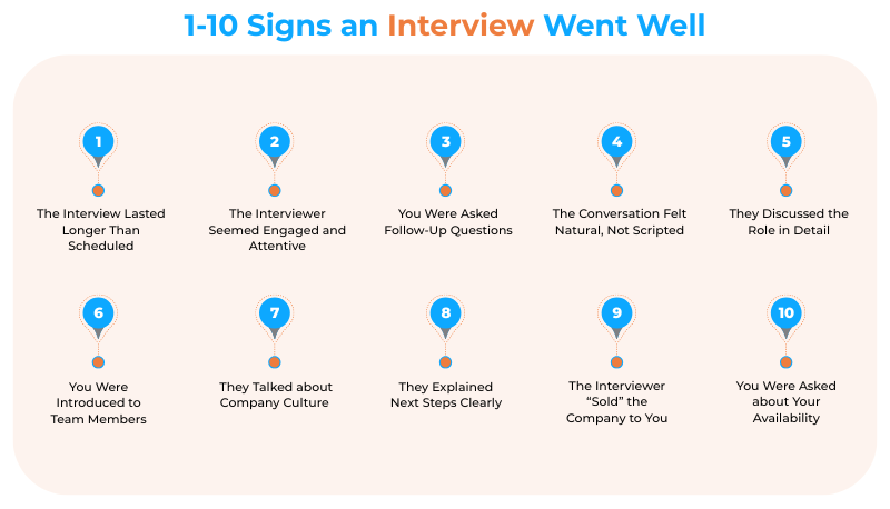 Top 10 Signs an Interview Went Well