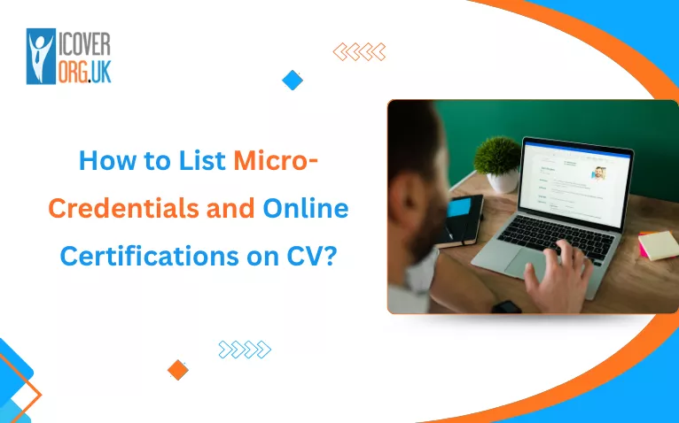 How to list micro-credentials and online certifications on CV with laptop resume editing
