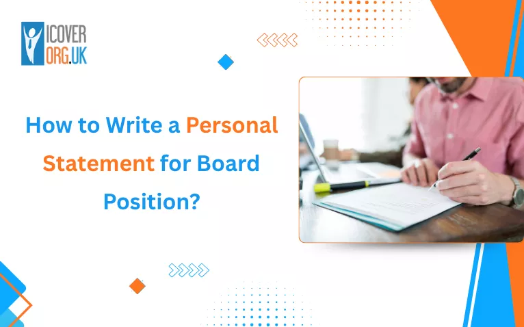 Personal statement for board position being written by professional in office setting