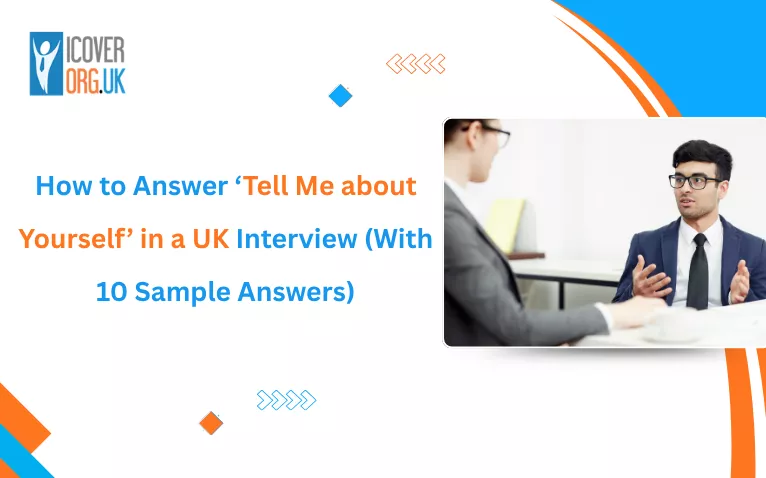 Tell me about yourself interview tips with candidate speaking to recruiter in UK setting