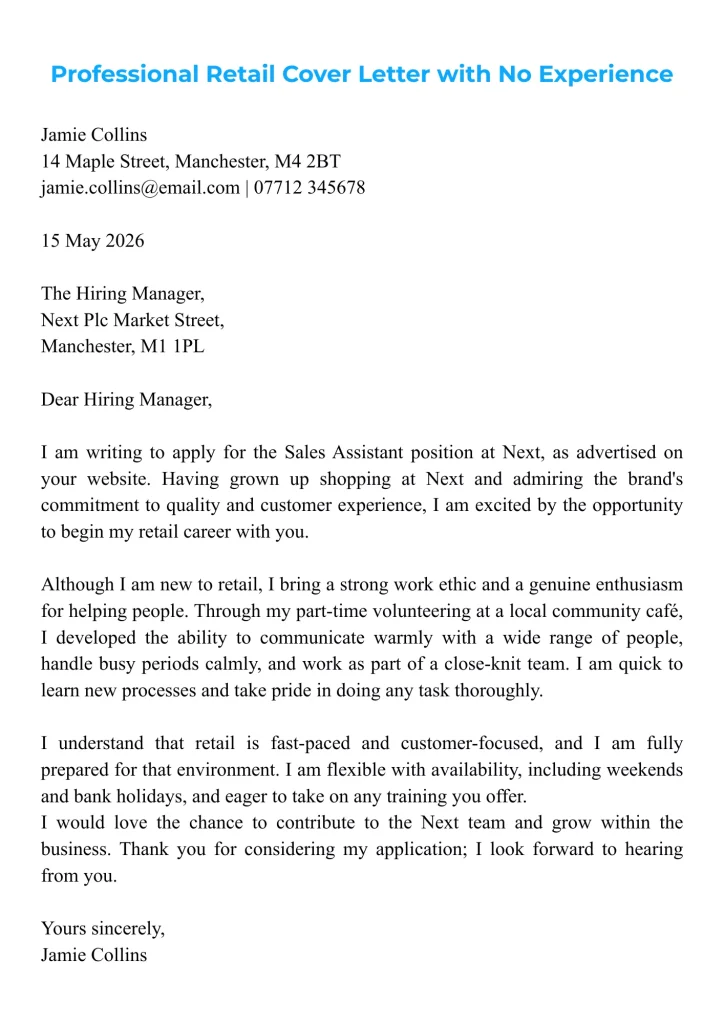 How To Write A Retail Cover Letter With No Experience how-to-write-a-retail-cover-letter-with-no-experience