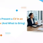 Banner image with text How to Present a CV in an Interview (And What to Bring)