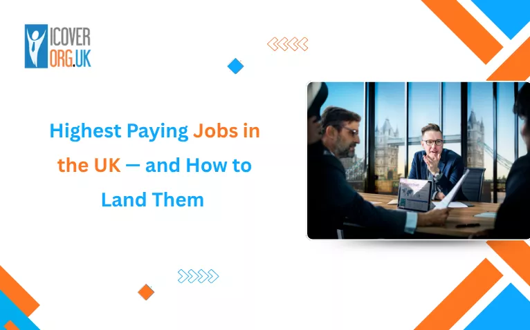 Professionals interviewing for highest paying jobs in the UK at a corporate office.